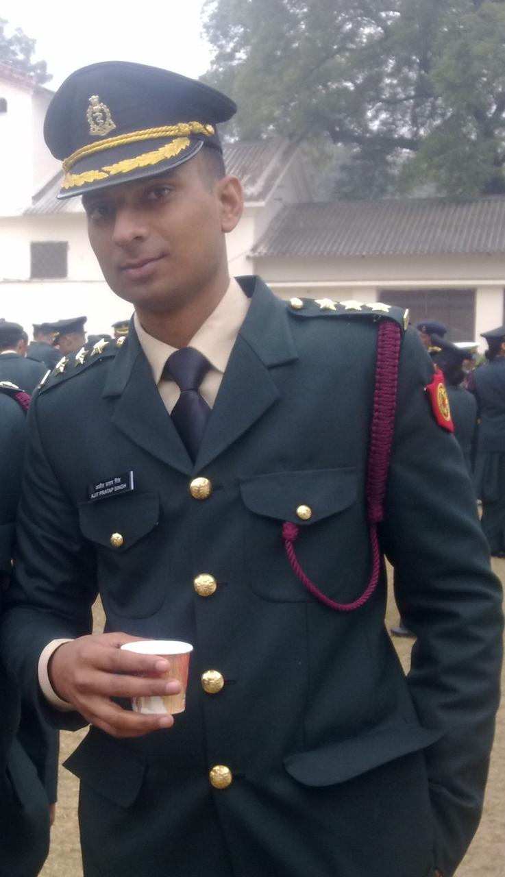 Formal Army service photograph of Dr. Ajit Pratap Singh